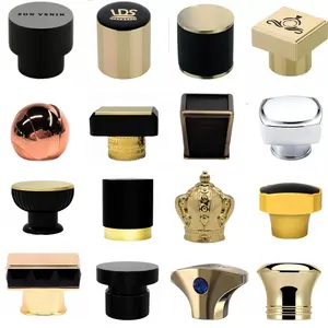 Customize Your Brand Special Perfume Cap Zinc Alloy Metal Cap Zamac Perfume Cap For Fea15 Glass Bottle