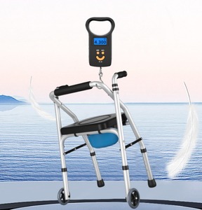 Aluminum alloy <b>walking</b> aid for assistance in <b>walking</b>, sitting toilet aid, <b>walking</b> stick aid, <b>walking</b> aid for toddlers, <b>with</b> whee - Product Image 5