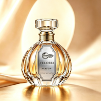 Autocollant de marquage à chaud doré pour emballage cosmétique de flacon de parfum, autocollant de parfum à feuille d'or, étiquette dorée à marquage à chaud