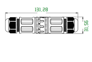 2 <span class=keywords><strong>P</strong></span> 3-poliger IP68-wasserdichter Stroma schluss Stecker Buchse 2-poliger schrauben loser Schnell anschluss für Solarmodule mit Garten verdrahtung - Product Image 4