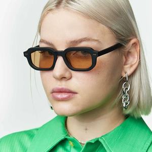 Gafas de sol rectangulares retro de moda diseñador hecho a medida UV400 montura de gafas de alta calidad para hombres y mujeres - Product Image 4