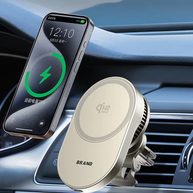 Magnetic Wireless Car Charger 25W Thermal Electrical Refrigerator Mobile Phone Mount Stand Fast Charging for Phone