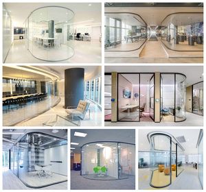 Parete divisoria in vetro acustico di alta qualità moderna eco-Friendly per ufficio modulare prezzo di fabbrica camera - Product Image 6