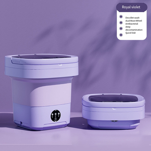 Lavadora plegable ultrasónica de gran capacidad con escurridor para apartamento, ropa interior de viaje, Mini lavadora portátil EU - Product Image 6