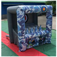 Jeu gonflable de carnaval de qualité commerciale pour enfants : Tir à l'arc sur cible Hoverball pour location événementielle