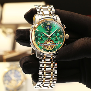 Reloj de mano para hombre OLVES 6617 mecánico automático Montre Homme reloj Western Business Relogio Masculino reloj de pulsera mecánico - Product Image 5