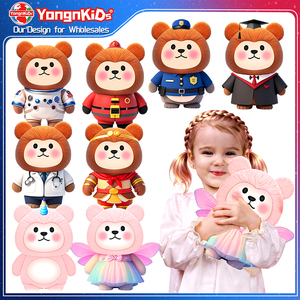 Peluche Ours Premium en Vinyle à Thème Professionnel, Doux et Rembourré, <span class=keywords><strong>pour</strong></span> Jeu de Rôle (Docteur, Scientifique, Policier) – Idéal Cadeau d'Anniversaire - Product Image 1