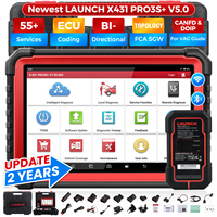 Escáner de Diagnóstico OBD2 LAUNCH X431 PRO3S+ V5.0, Control Bidireccional, Codificación ECU, CANFD DOIP para Autos de 12V