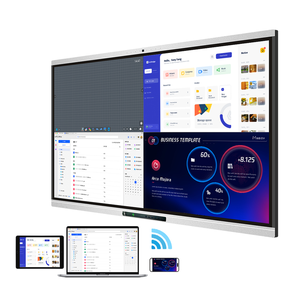 For 4K Digital Smart Board 86 Inch Interactive Flat Panel Whiteboard Android Windows OS 13MP <b>Camera</b> for Teaching Business - Product Image 2