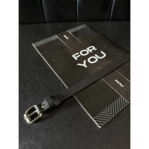 Ceinture fine pour femme Fiori avec boucle carrée, boucle à ardillon en fer, style décontracté en cuir PU - Product Image 3