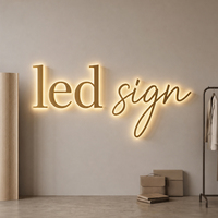 Enseigne LED Koncept, lettres 3D personnalisées, enseigne rétroéclairée, signalétique extérieure pour magasin, logo mural 3D en acrylique, enseigne commerciale personnalisée