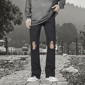 Jeans de Mezclilla para Hombre, Estilo Hip Hop Urbano, Casuales, Transpirables, Ecológicos, Lavables, de Buena Calidad, Envío Directo, Verano - Product Image 3