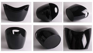 Seau à glace en plastique imperméable Portable <span class=keywords><strong>de</strong></span> grande capacité, seau à <span class=keywords><strong>Champagne</strong></span> <span class=keywords><strong>de</strong></span> bière, conteneur <span class=keywords><strong>de</strong></span> stockage <span class=keywords><strong>de</strong></span> Cube à glace, seau à glace en acrylique transparent <span class=keywords><strong>de</strong></span> 12l - Product Image 5