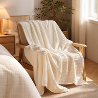 Plaid en flanelle doux et super chaud, lavable en machine, petite taille, pour canapé, maison, voyage, lit
