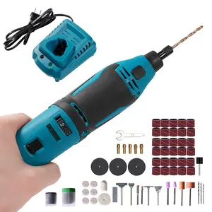 VLOXO Diy Craft Tool 12V Electric Drill Set Cutting Sanding Grinding Polishing Drilling Cordless Rotary Tool Kit