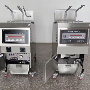 Yeni Gazlı/LPG'li Fritöz 1 Tanklı 2 Sepetli Otomatik Filtre Sistemli ve Bilgisayar Kontrol Panelli Patates Kızartması İçin Kolay Temizlenen - Product Image 6