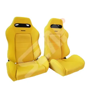 SEAHI Yellow RECARO Bucket Racing Seat Universal Adjustable Car Racing Seat With Slider