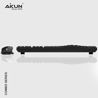 Combo de Teclado y Ratón Inalámbrico Aikun BT9830X con Teclas Wave, Modo Dual de 5.0 y 2.4GHz para Windows Office