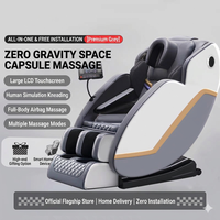 Fauteuil de massage de bureau en gros, vert, corps entier, zéro gravité, massage 3D, fauteuil électrique pour la maison