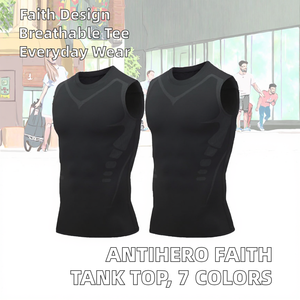Camiseta sin mangas Antihero This World Needs Jesus Faith, de licra/nailon, transpirable, tejida, lavada, informal para hombre, 7 colores - Product Image 2