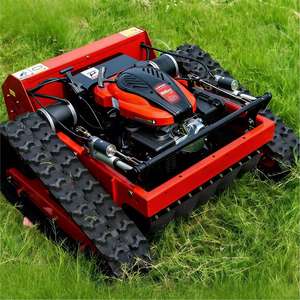 Tondeuse à gazon multifonctionnelle intelligente télécommandée de type chenillé tout-terrain avec moteur et boîte de vitesses pour l'agriculture et le désherbage des jardins - Product Image 2