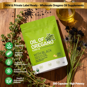 Pure Oil of Oregano 6000mg with Black Seed Oil Softgels 300 Capsules Antioxidant <b>Herbal</b> <b>Supplement</b> Oil of Oregano Capsules - Product Image 3