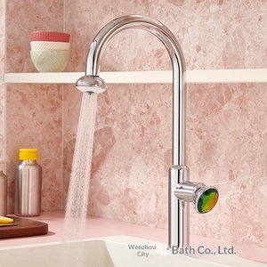 Grifo de Lavabo Monomando Moderno Minimalista con Sensor Táctil, Mezclador de Agua Fría y Caliente, Válvula Cerámica Sin Contacto, con Medidor - Product Image 5