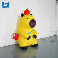 Mascotte gonflable personnalisée en peluche jaune Capybara pour la publicité d'événements en plein air, décoration gonflable