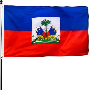 Wholesale Custom Nation Haitian Flags 3*5ft Flag Haiti 100% Polyester Haiti Flag for Promotion