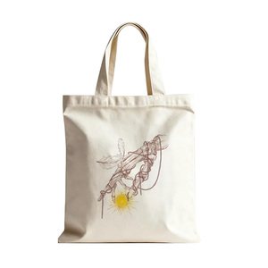 Bán buôn Polyester cotton Tote Túi đặt hàng số lượng lớn in logo tùy chỉnh cho triển lãm thương mại sự kiện của công ty nhỏ moq - Product Image 1