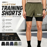 Nouveaux shorts de sport de designer pour hommes, performance, avec cordon de serrage à la taille, vêtements de sport, shorts de course, maillots de compression pour la gym