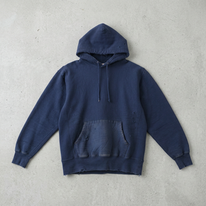 เสื้อฮู้ดผู้ชายแบบสวมหัว ผ้าฝ้าย 100% เฟรนช์เทอร์รี่ฟลีซ กระเป๋าแต่งดีเทลสไตล์วินเทจ ลำลอง สตรีทแวร์ ฤดูหนาว ไซส์ 2XL แห้งเร็ว - Product Image 3