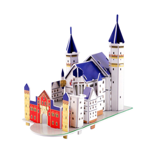 Modelo de Edificio Mundialmente Famoso, Rompecabezas 3D, Nuevo Castillo de Piedra del Cisne con 31 Piezas - Product Image 1