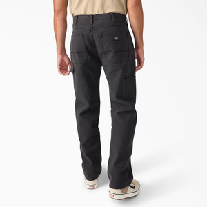 Pantalon de travail Eisenhower en toile multi-poches pour homme, décontracté, droit, taille mi-haute, lourd, anti-froissement, style canard, pour charpentier - Product Image 2