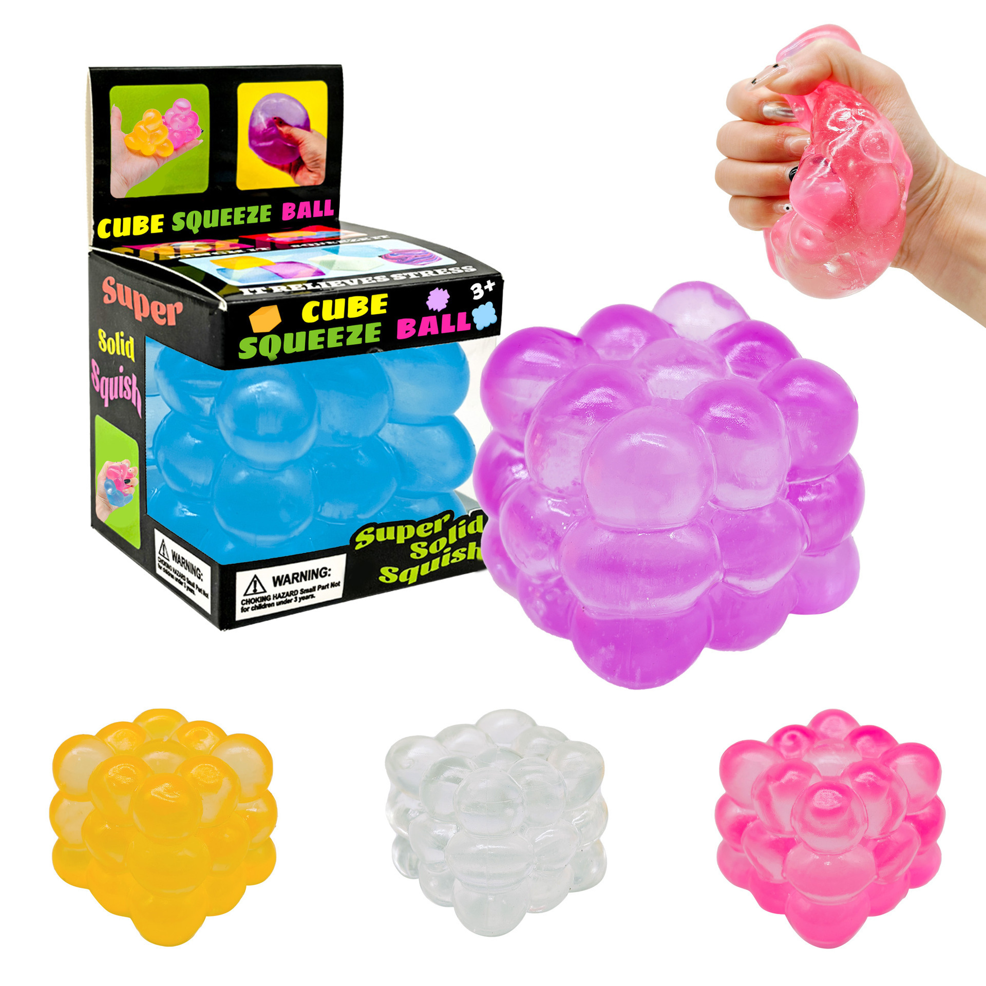 MERRYCOO 2025 Creative Relief New Cartoon Cube Squishy Toys Stress Toys Wholesale Spot Squeeze Toys for Releasing Pressure