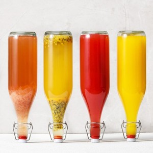 Bouteille en verre transparente avec bouchon à bascule de 500 ml, 750 ml, 1 L pour bière, jus, kombucha – Vente en gros, échantillon gratuit - Product Image 4