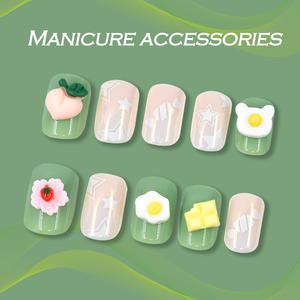 5g/bolsa Novedad DIY Resina de dibujos animados para niños, dijes 3D de comida, accesorios de uñas de resina de color mágico con forma de caramelo - Product Image 4