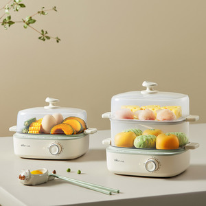 หม้อนึ่งไข่สองชั้น รุ่น Little Bear ZDQ-E12N1 แบบไฟฟ้า ปิดอัตโนมัติ สำหรับใช้ในครัวเรือน - Product Image 1