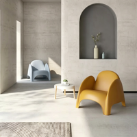 Fauteuil Hill, Chaise d'extérieur moderne et simple, Chaise de loisirs, Chaise en plastique pour cour et balcon, Chaise crab en plein air