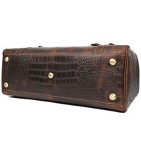 Usage quotidien motif crocodile sac à main en cuir véritable hommes alligator grands sacs à bandoulière en cuir pleine fleur