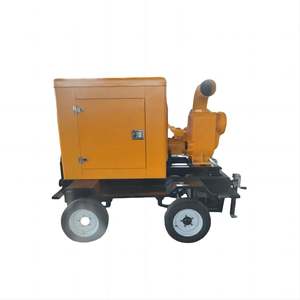 Pompe de drainage haute pression pour l'irrigation des terres agricoles, moteur diesel, remorque mobile, auto-amorçante - Product Image 2