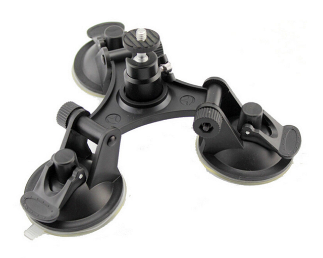 NEW Durable Triple Suction Cup Mount 3x Suckers for Camera Fixation Surfboard Car for GoPro Hero2/3/3+/4/4S/5/6 Camera DV