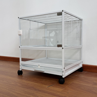 Vente directe usine OEM : Cage à oiseaux confortable à une, deux ou trois couches pour l'élevage de perroquets, en matériaux bruts de première qualité, très demandée.