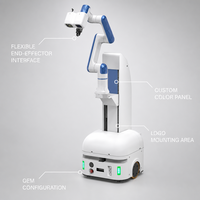 Robot mobile collaboratif Nova23kg AGV à 6 axes avec bras PLC, solutions OEM personnalisées pour l'automatisation d'usine et la manutention de l'acier inoxydable