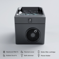 Baignoire plongeante en acrylique moderne tout en un avec contrôle intelligent WiFi Bain de glace pour thérapie à l'eau froide Baignoires de spa de récupération après l'entraînement