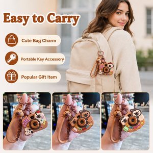Porte-clés Capybara Mignon en Gros, Breloque de Sac en Silicone Kawaii, Pendentif de Voiture Dessin Animé OEM/ODM - Product Image 4