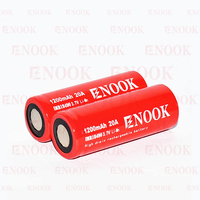 Batterie lithium-ion 18490 18500 3,7 V 1200 mAh rechargeable pour outils à couple élevé à micromoteur, certifiée CE, 800 cycles