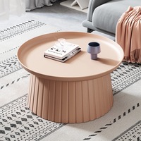 Mini table d'appoint nordique moderne Petite table basse pour salle à manger Meubles de ménage en plastique de type champignon pour salon balcon