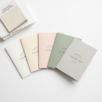 Tarjetas de agradecimiento personalizadas para ropa, color crema marfil, plegables, con impresión minimalista en serifo, inserto de marca, consejos de cuidado y código QR para boutiques de ropa.