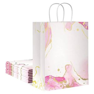 Strong Durable Gift Bags with Handles Assorted Sizes and Colors Cute Luxury <b>Wedding</b> Welcome Birthday Load-bearing Paper Bag - Product Image 1